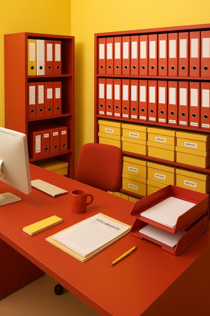 Very well archived office setting